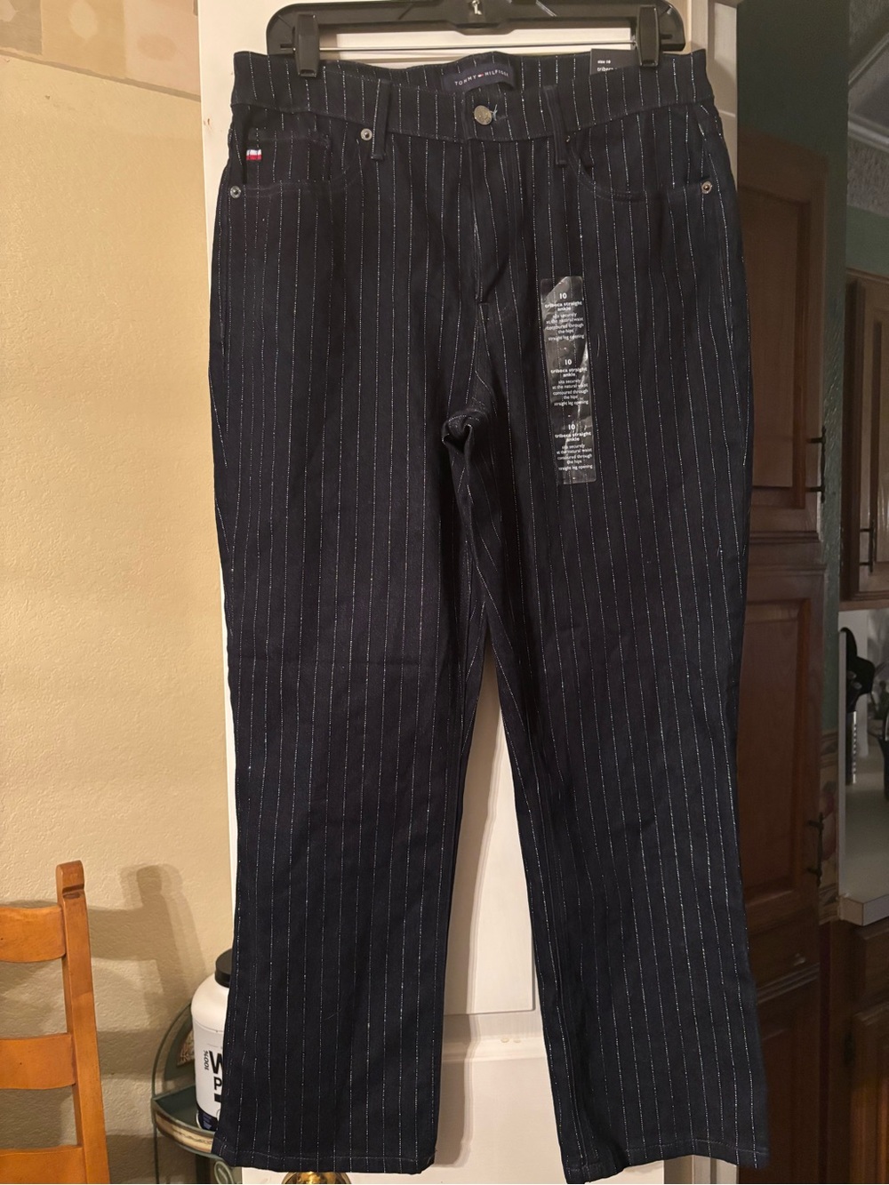 Tommy Hilfiger Navy Pinstripe Women’s Jeans